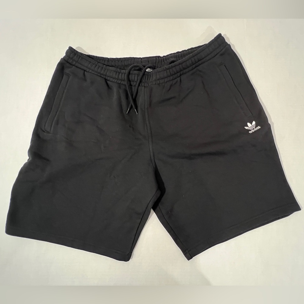 Adidas Originals Mens Black Shorts Zipper Pockets